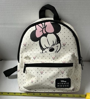 Bioworld Disney Minnie Mouse polka dot mini backpack.