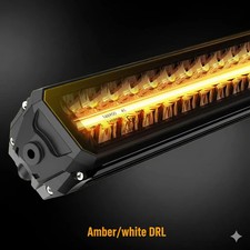 Desert Series Dual Row 32 inch LED Light Bar With White Amber DRL