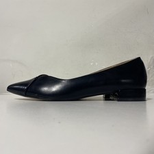 Journee Collection Carmin Black Pointed Toe Block Heel Flats Women's Size 10