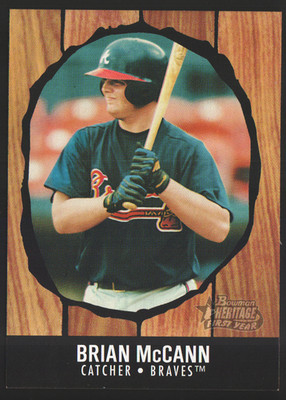 2003 Bowman Heritage #216 - Brian McCann FY, KN, RC - Atlanta Braves  03-770