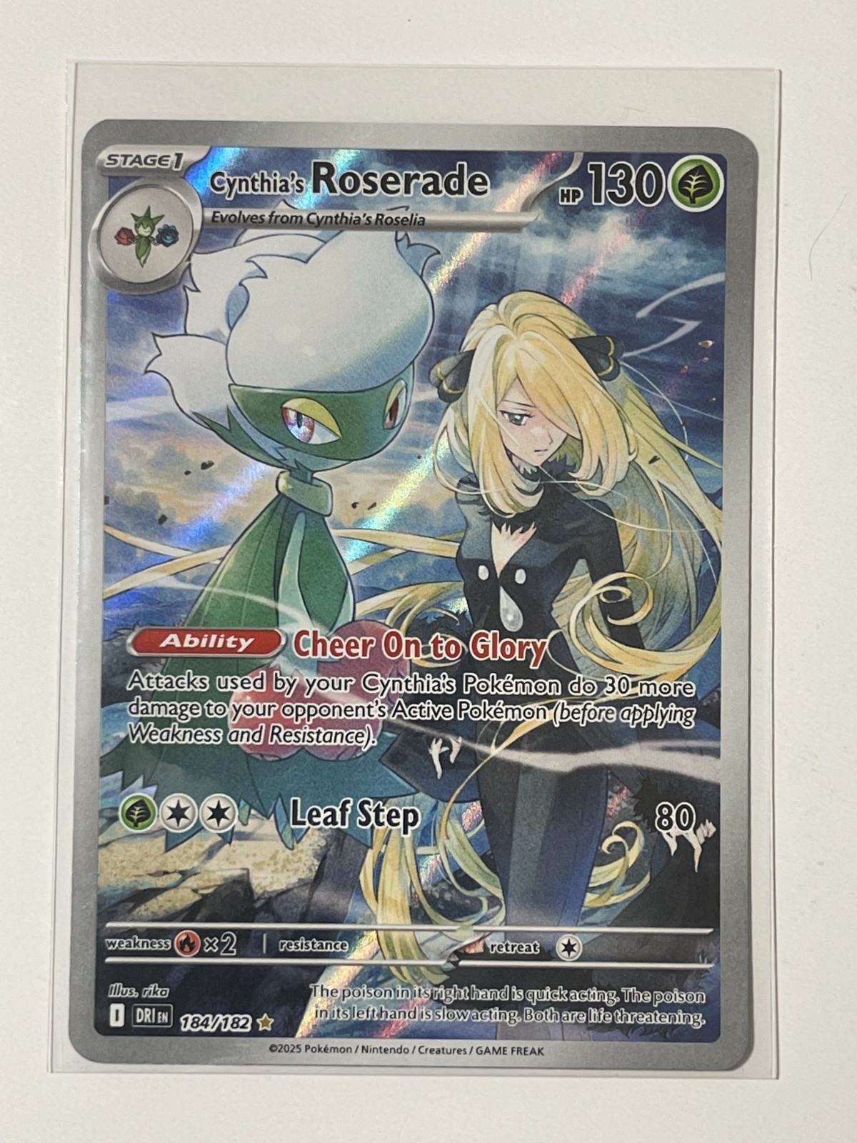 Cynthia's Roserade 184/182 - Pokemon