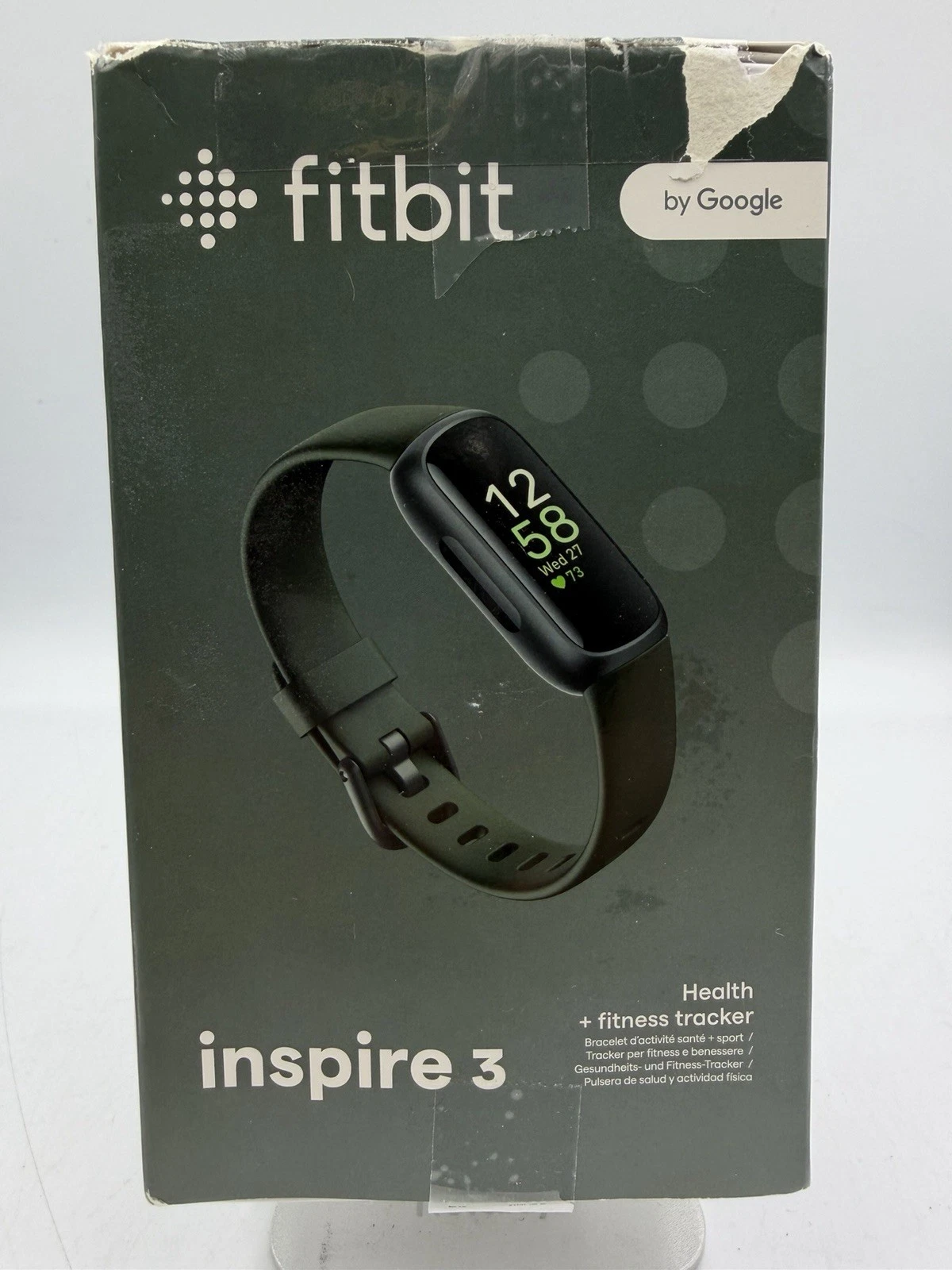 Fitbit Inspire 3 - Health Fitness Tracker Black Case Midnight Zen Band S/L