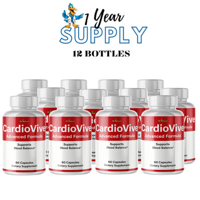 CardioVive-Blood Support- 12 Bottles- 720 Capsules