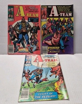 THE A-TEAM #1, 2, 3 (Marvel Comics, 1984) Complete 3-Issue Series TV tie-in