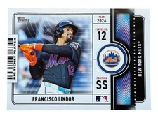 2026 Topps Baseball - Francisco Lindor Big Ticket Player Insert #BTP-10 Mets