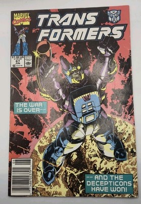 TRANSFORMERS #67 Marvel Comics Key NEWSSTAND Variant Jim Lee Readers Copy