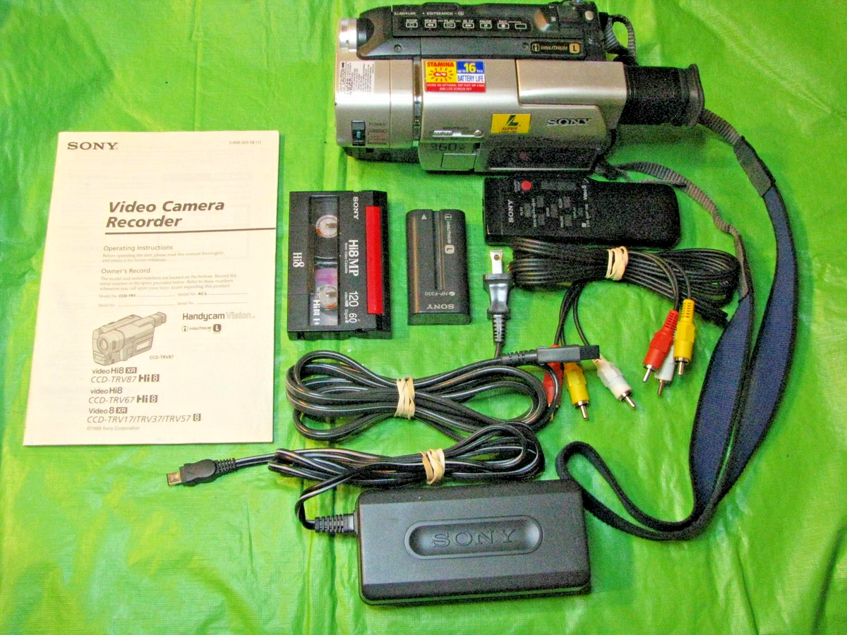 Sony Handycam CCD-TRV87 Hi-8 Analog Camcorder for sale online | eBay