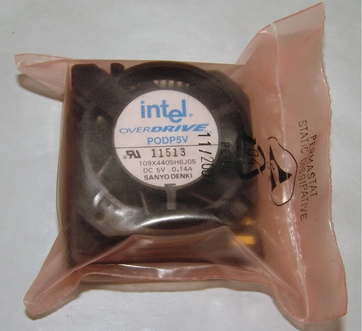 Intel Pentium OverDrive CPU PODP5V83 83 MHz Socket 3 Tested with fan - Bild 2 von 2