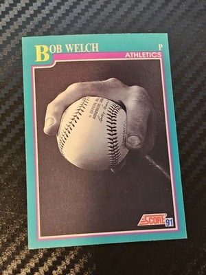 1991 Score - Bob Welch #568 Oakland Athletics 