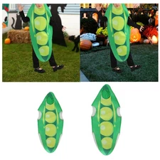 Kids Big Pea Pod Costume Vegetable Food Suit