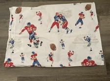 Pottery Barn Kids "Football" vintage style Standard Pillowcase 20 x30