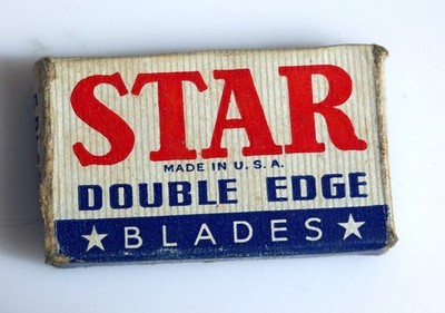 Vintage STAR Rasierklingen USA Double Edge Rasierbox Old Barber Rasoir Retro