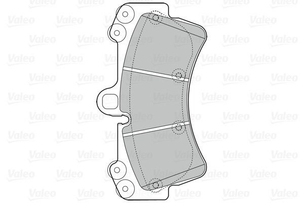 Plaquettes de frein à disque Valeo 302043 pour dispositif de freinage avant
