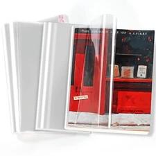 Clear Book Covers 50 PCS for 9" Tall Books, Adjustable Book Covers, Protect B...