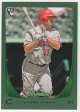 YONDER ALONSO 2011 Bowman GREEN Parallel ROOKIE #417/450