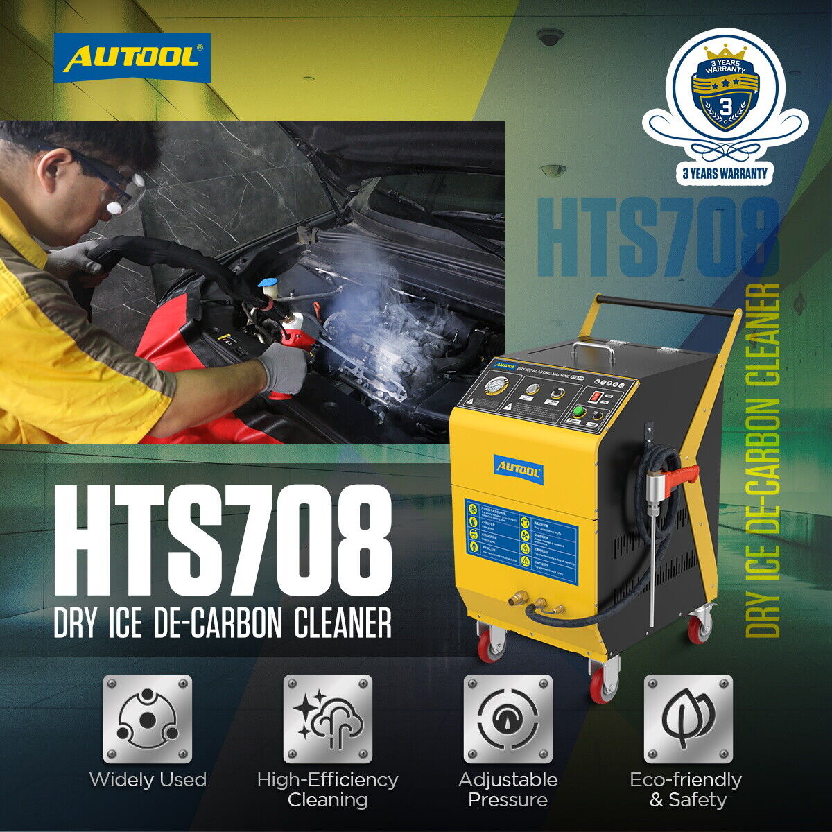 High-efficient Dry Ice Cleaning Machine Auto Dry Ice Blaster Blasting  Machine