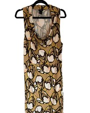 Ann Taylor Dress Size Large Multicolor Sleeveless Rayon Women Sheath Dress