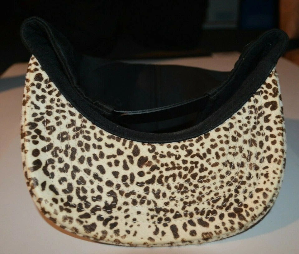 SELLADO Unisex Pelo de Poni Droga Tachonado Snapback Sombrero (Raro) Lunares Negros Usado Foto 3 de 4