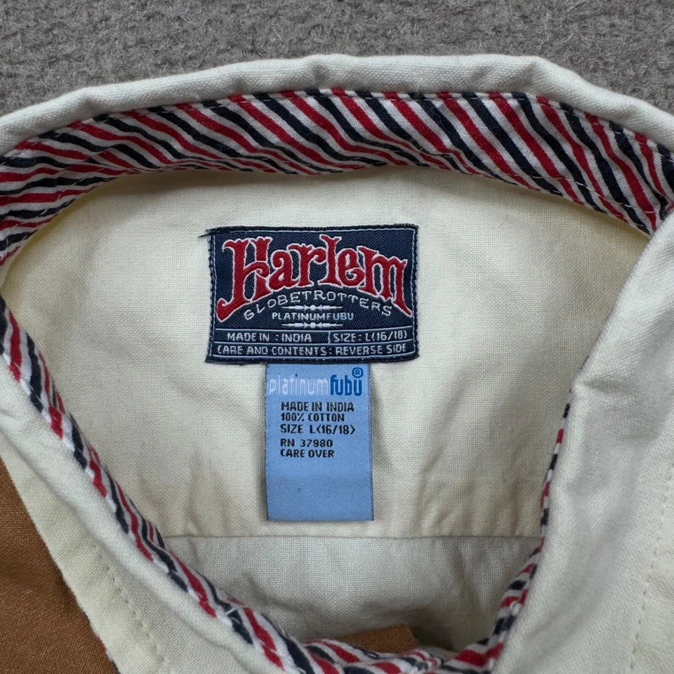 Camisa Vintage Fubu Platinum YOUTH Multicolor Grande 16/18 Harlem Globetrotters Foto 2 de 4