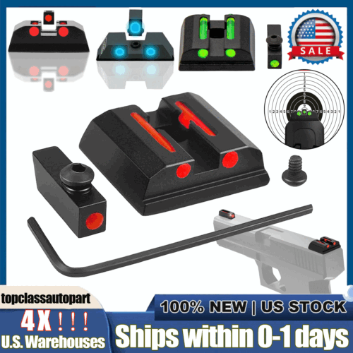 for Taurus G3 w/o G2C G2S TX22 Fiber Optic 3 Dot Sights Front Rear Red Green Dot
