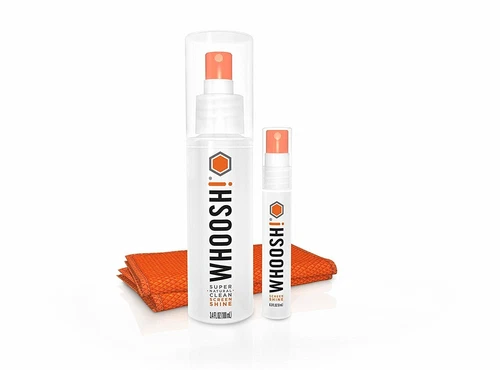 WHOOSH! Screen Shine Duo  Desk Bottle and Pocket Sprayer & 2 microfiber cloths