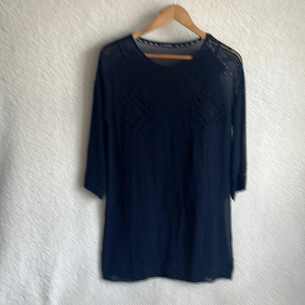 club monaco blue dress Women's Blue Shirred Back Midi Shirt Dress