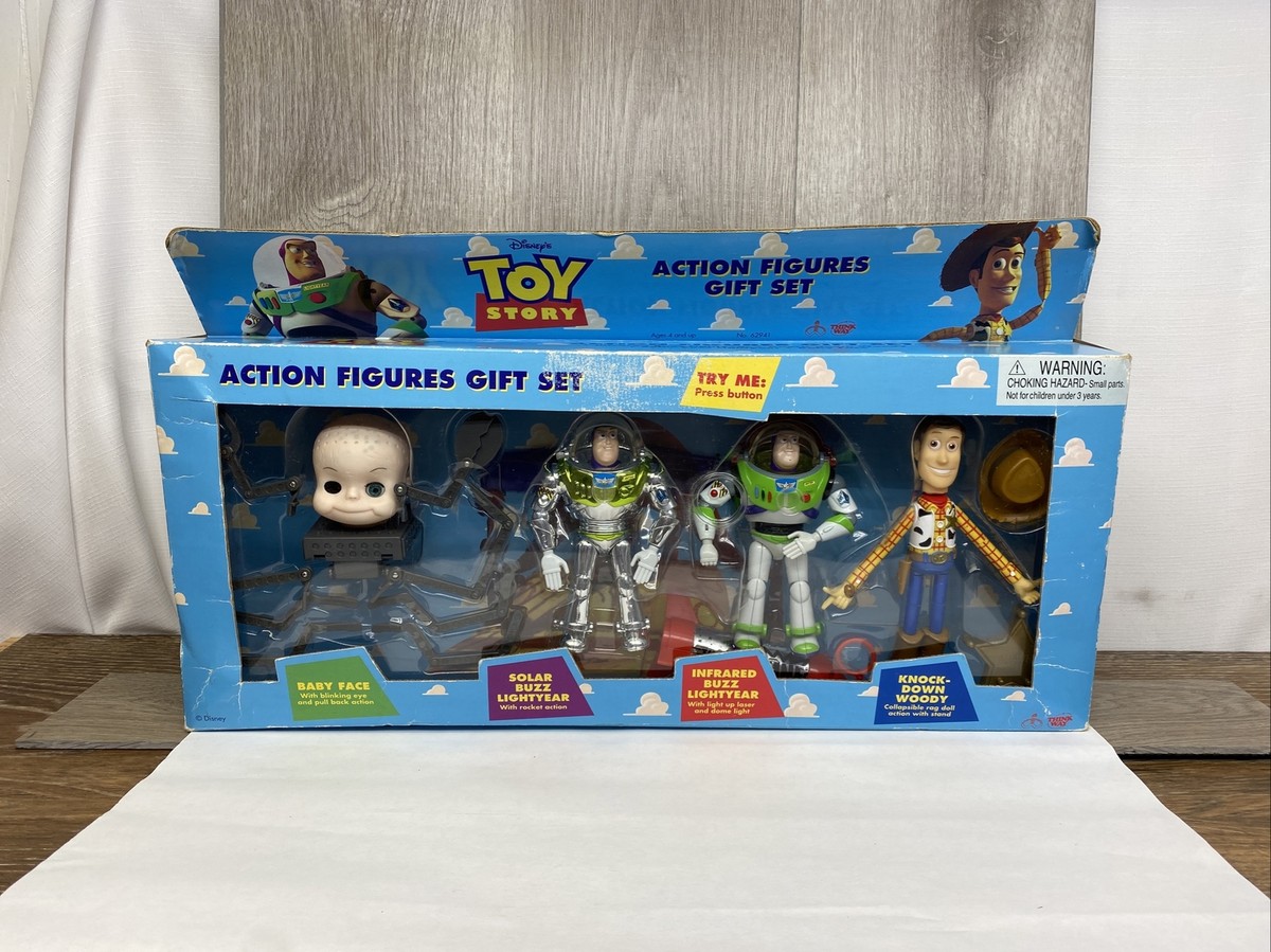 Toy Story Rare Thinkway 1995 Large Action Figure Set BABY FACE