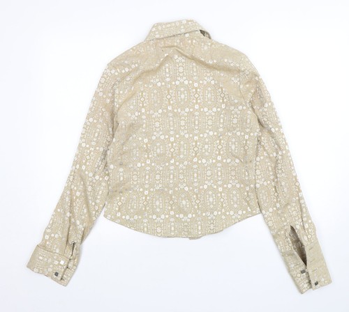 Círculo Completo para Mujer Oro Cachemira Algodón Básico Botones Talla M Collar - Imagen 2 de 12