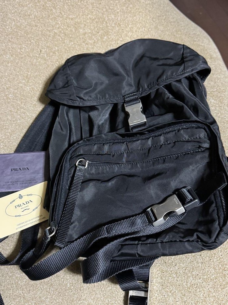 PRADA black nylon backpack #PDDQ2C