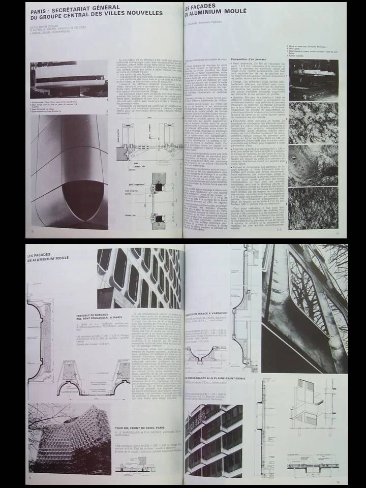 TECHNIQUES ET ARCHITECTURE n°300 1974 FACADES, Jean Prouvé, Zehrfuss, Foster - Photo 2/3