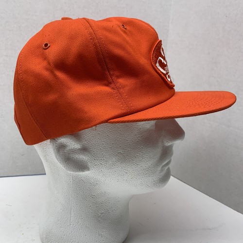 VTG PRODUCTION CREDIT ASSOCIATION patch hat K-Brand SnapBack Baseball cap orange - Picture 3 of 10