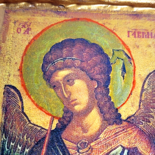 Saint Gabriel The Archangel Catholic Anglican & Byzantine Greek Orthodox Icon - Picture 3 of 8