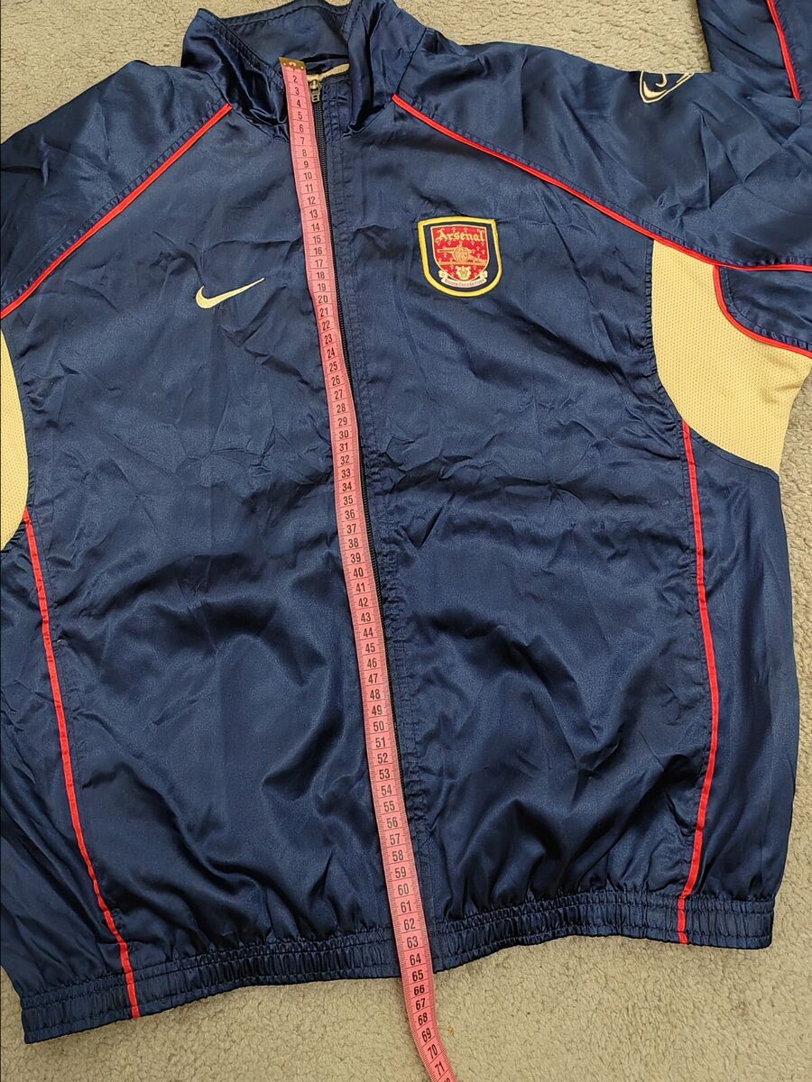 2001-02 Arsenal Fc Nike Track Jacket Football Gunners SIZE 2001-02 Arsenal Fc Nike Track Jacket Football Gunners SIZE