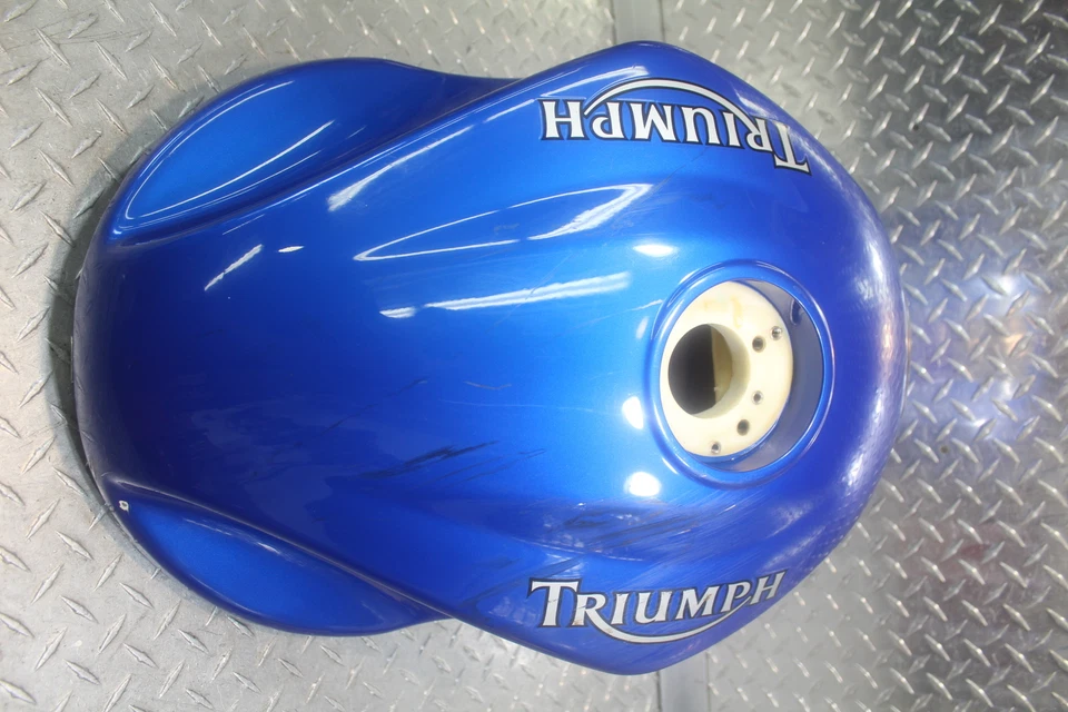 Triumph 1050 Sprint St 2010 tanque de gasolina azul Foto 3 de 4