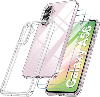 MSM Case + 2X Tempered Glass For Samsung Galaxy A56 5G Armor Full Screen Case 9H