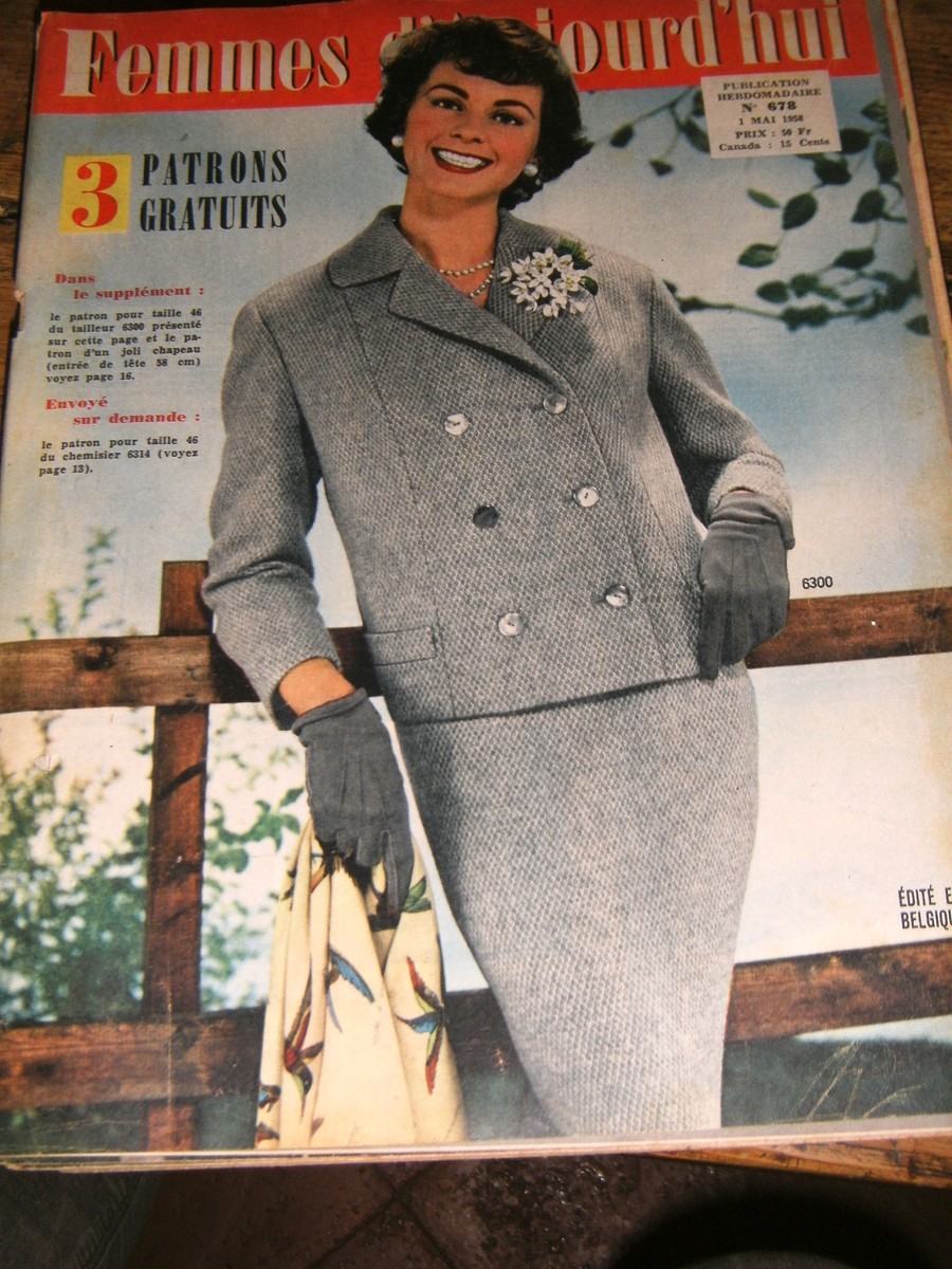Patron De Couture Vintage 1958 - Ensemble été Complet Femme - Occasion - France