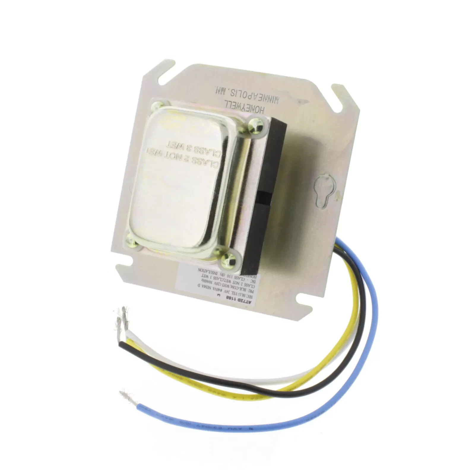 Honeywell AT72D1188 Transformer 120V-24V Panel Type AT72D 1188