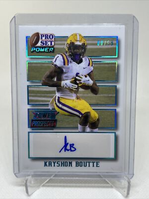 2021 Pro Set Power Prospects Autographs #PP-KB1 Kayshon Boutte NM-MT Auto