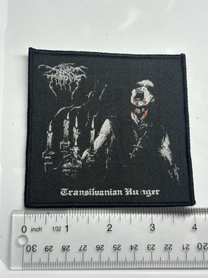 darkthrone transilvanian hunger Black Border Woven Patch 