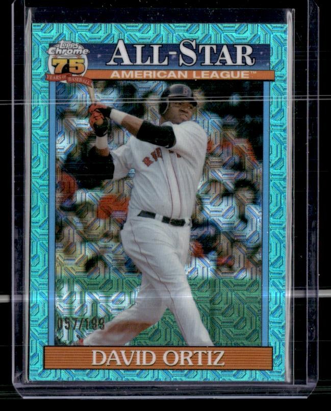 2026 Topps David Ortiz 1991 Topps 35th Chrome All-Star Aqua Refractor SN