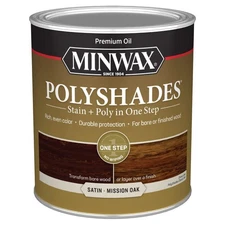 Minwax Polyshades Quart Mission Oak Oil Based Wood Stain And Finish 80 Charac...