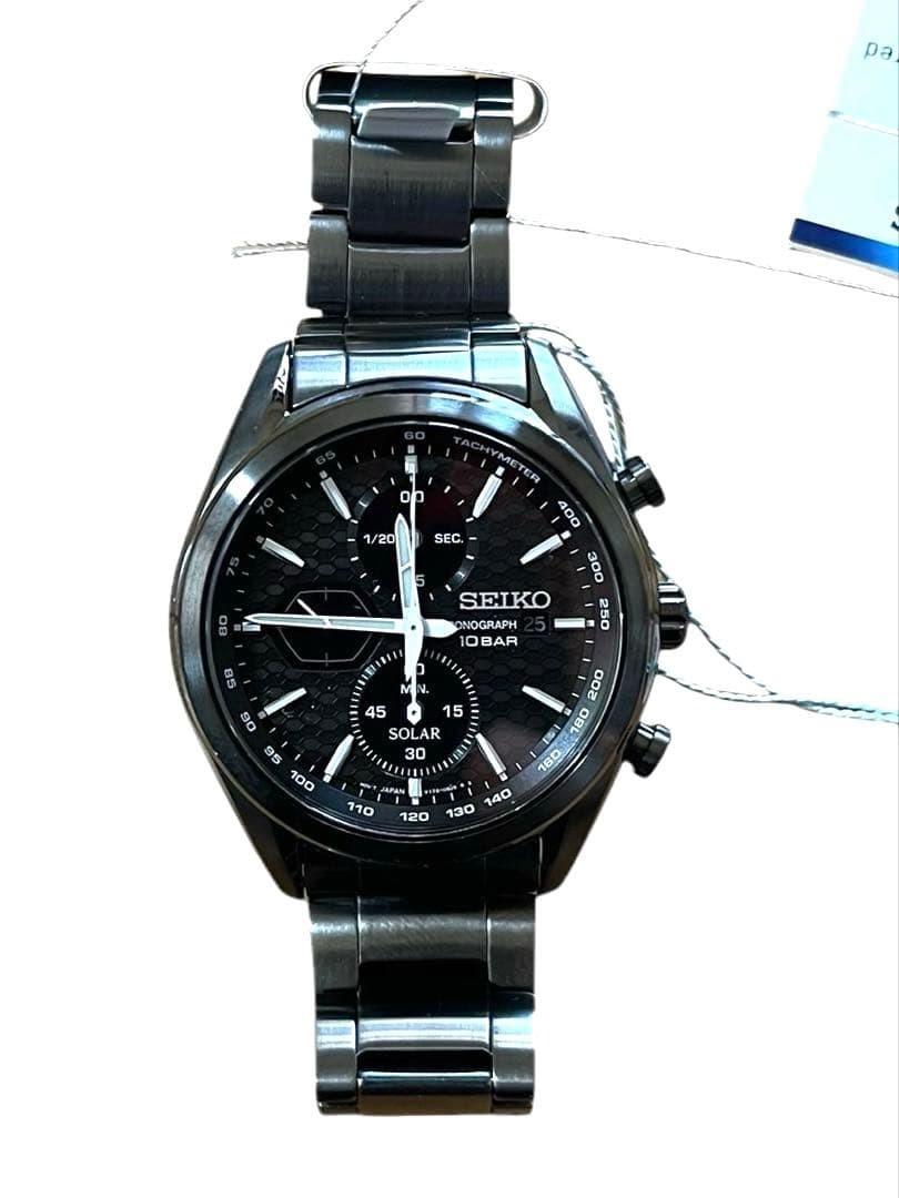 Unused SEIKO Quartz Solar Quartz Wristwatch SSC773 P1 Men's Watch Made in Japan