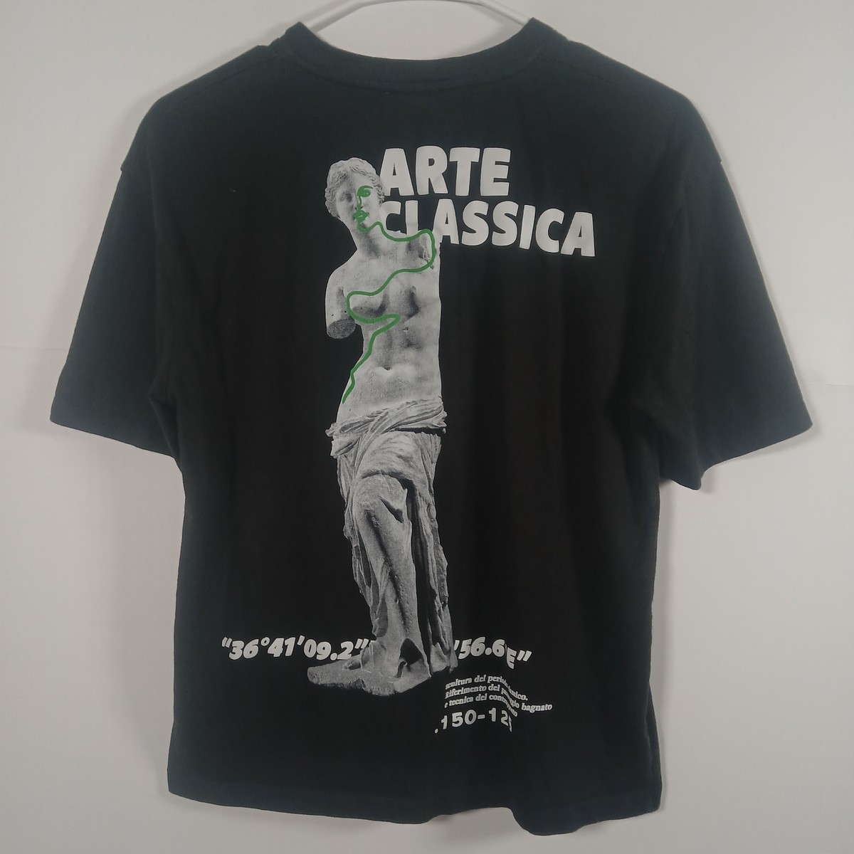 ZARA Venus de Milo Greek Art “Arte Classica” Black Graphic T-Shirt 
