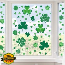 St Patricks Day Window Clings 109 Pcs Shamrock Stickers Decorations