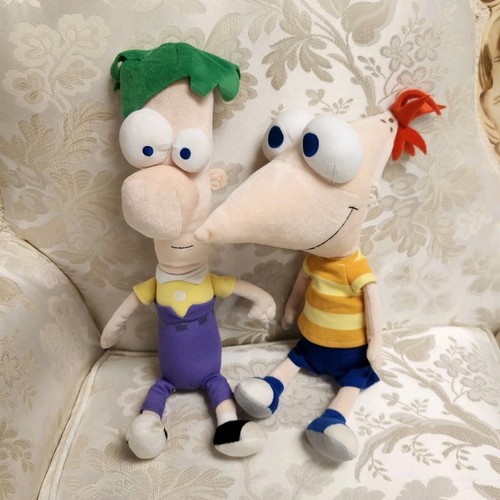 BOTH WORK Disney Store Phineas & Ferb Talking Plush Doll Toys