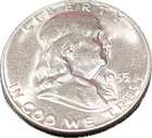 1955 Franklin Half Dollar | 90% Silver | Beautiful Luster | Circulated| Invest!