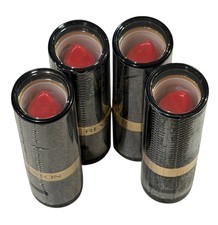 SEALED Lot Of 4 Revlon Super Lustrous Shine Lipstick, 029 Red Lacquer