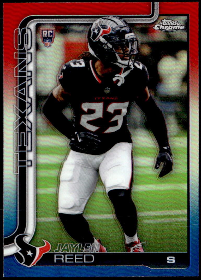 2025 Topps Chrome #374 Jaylen Reed Red White and Blue Refractor