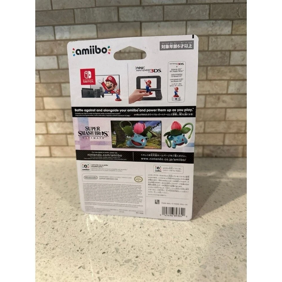 Nintendo amiibo Super Smash Bros. - Figura Ivysaur Pokémon Caja Sellada Foto 2 de 2