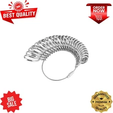 Ring Sizer Stainless Steel Finger 0-13 Sizing Measuring with Half Size 27 Pcs